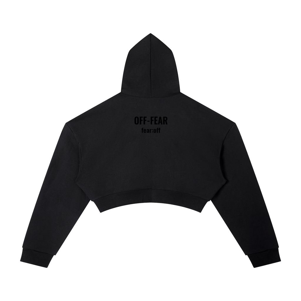 Essential OFF-FEAR Cropped Hoodie