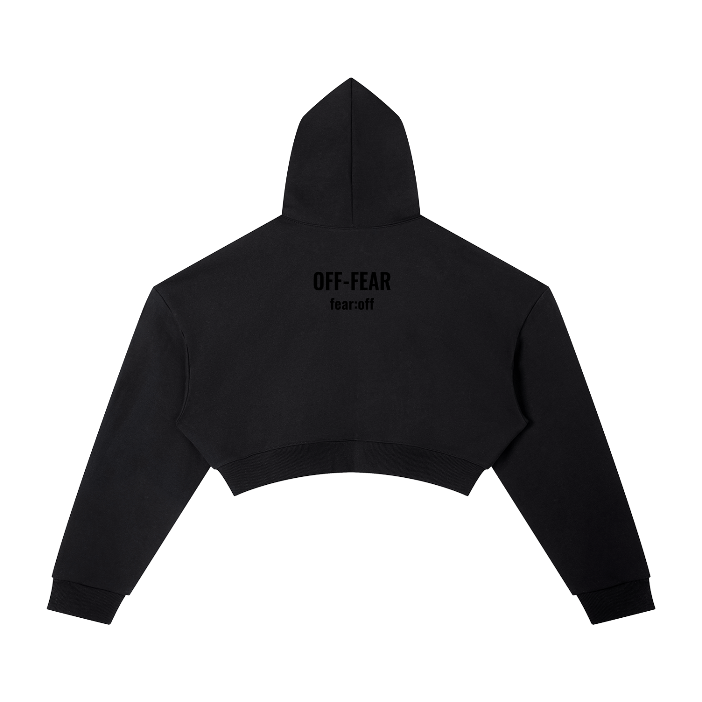 Essential OFF-FEAR Cropped Hoodie