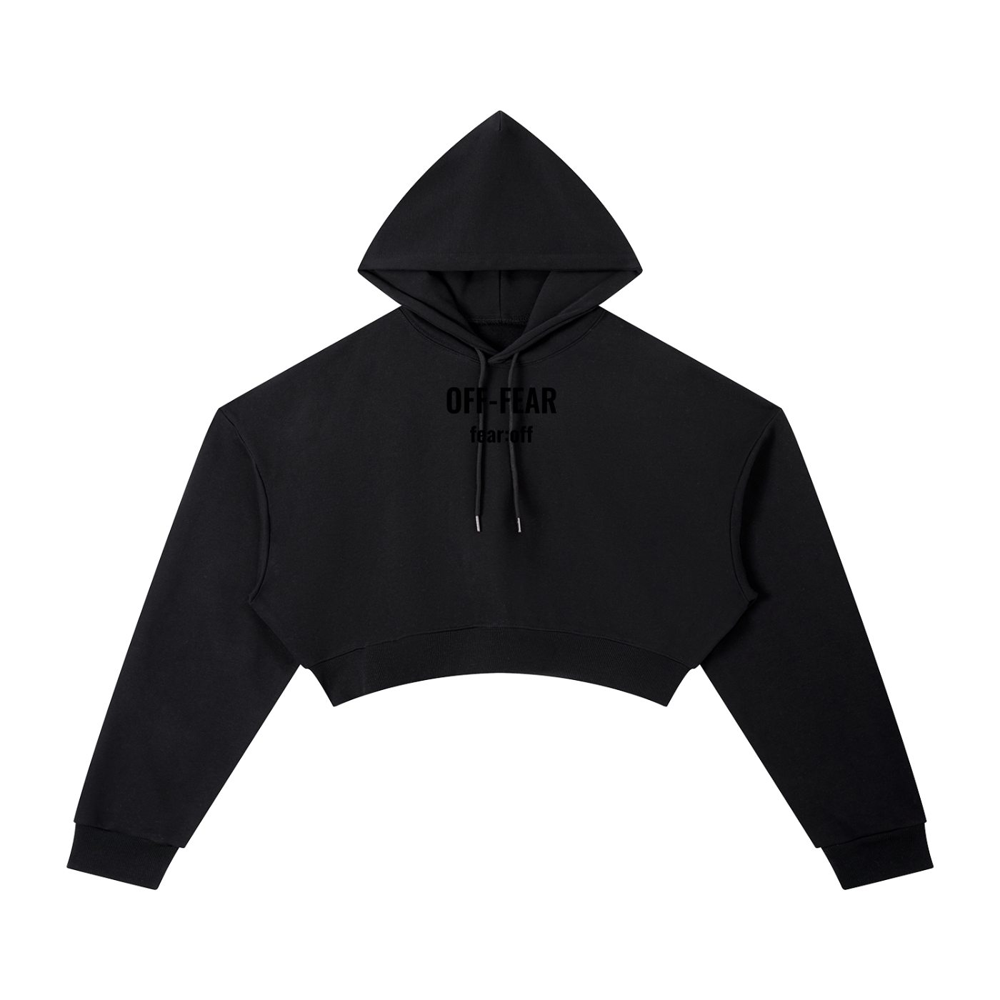 Essential OFF-FEAR Cropped Hoodie