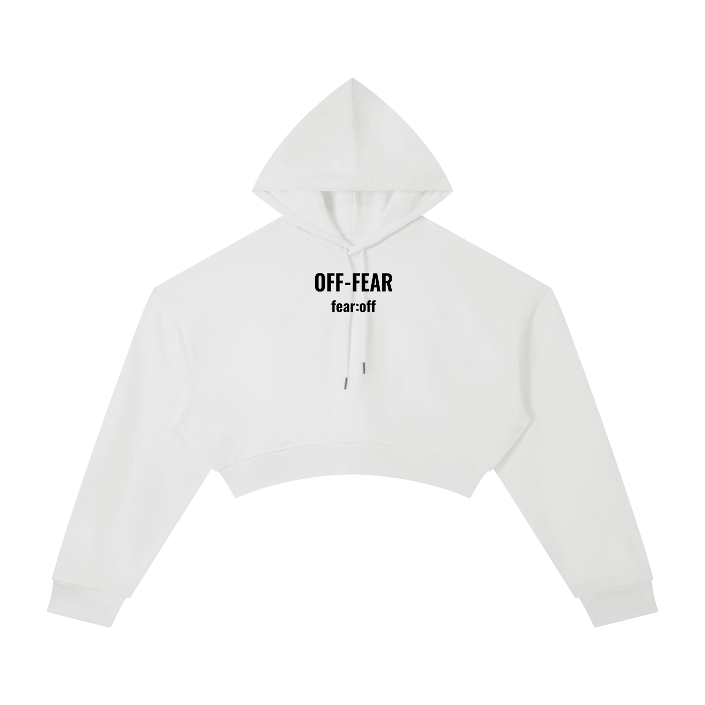 Essential OFF-FEAR Cropped Hoodie
