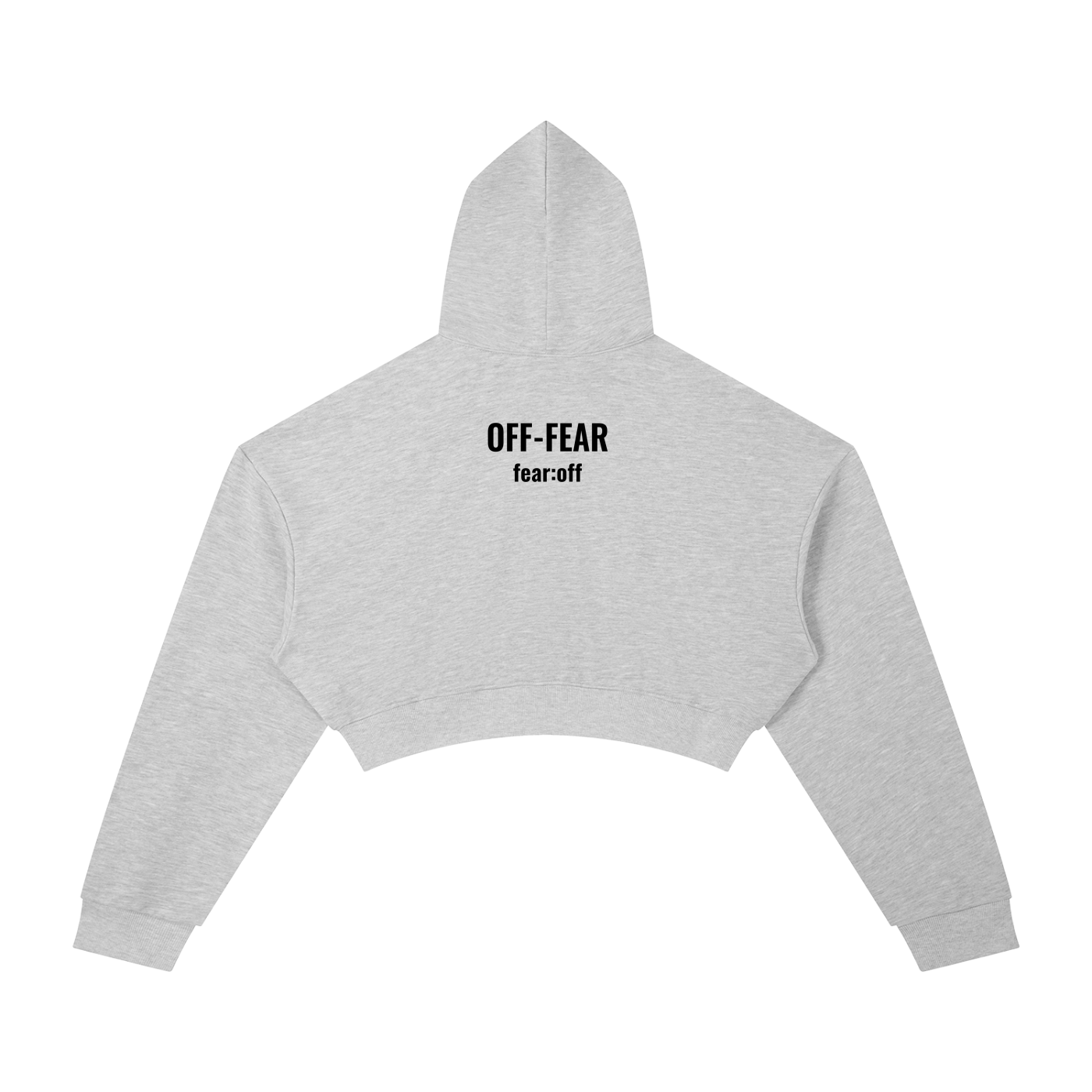 Essential OFF-FEAR Cropped Hoodie