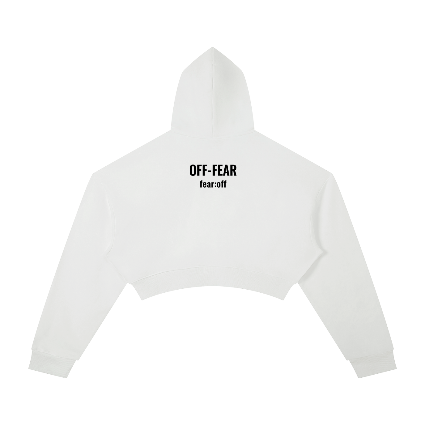 Essential OFF-FEAR Cropped Hoodie