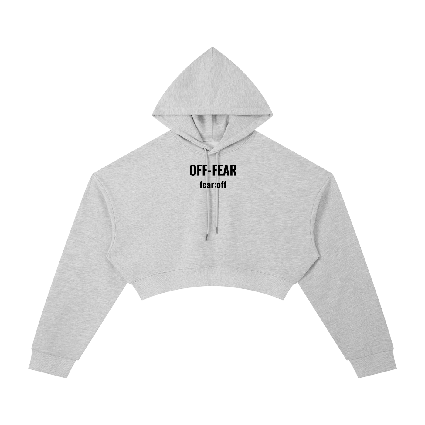 Essential OFF-FEAR Cropped Hoodie
