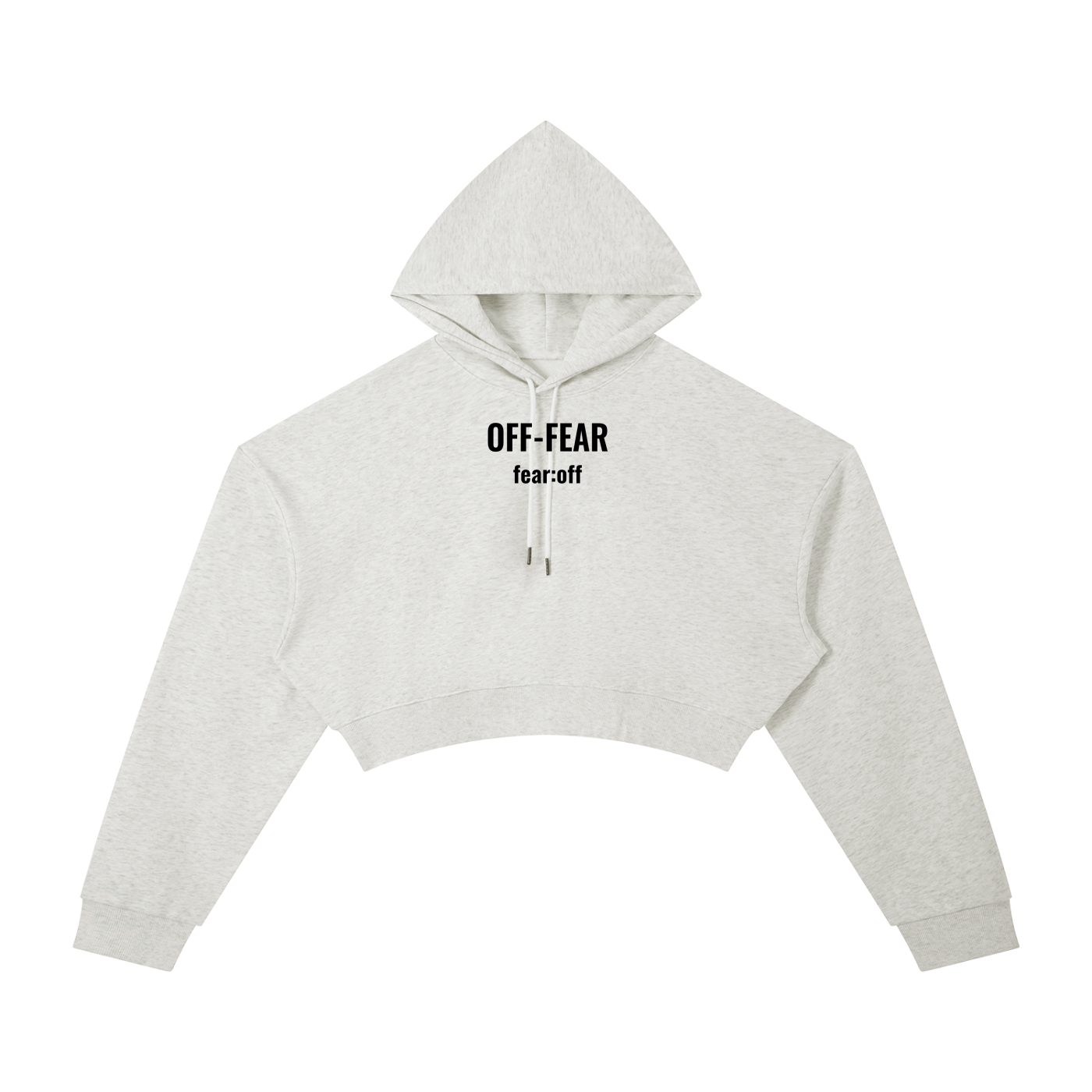 Essential OFF-FEAR Cropped Hoodie